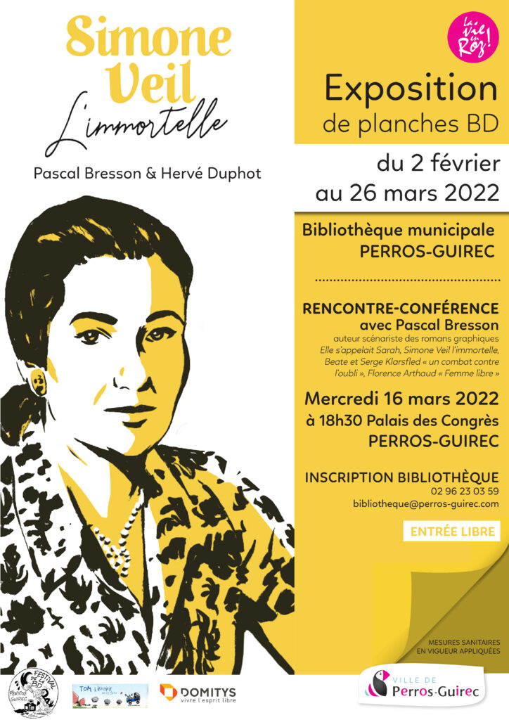 Photo - Perros-Guirec Exhibition Simone Veil". Simone Veil exhibition